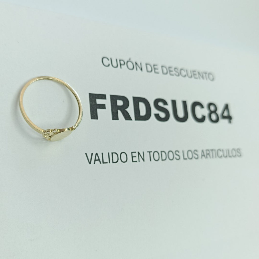 ANILLOS ANILLITO 10K TALLA 8 0.9 GR (NUEVO)