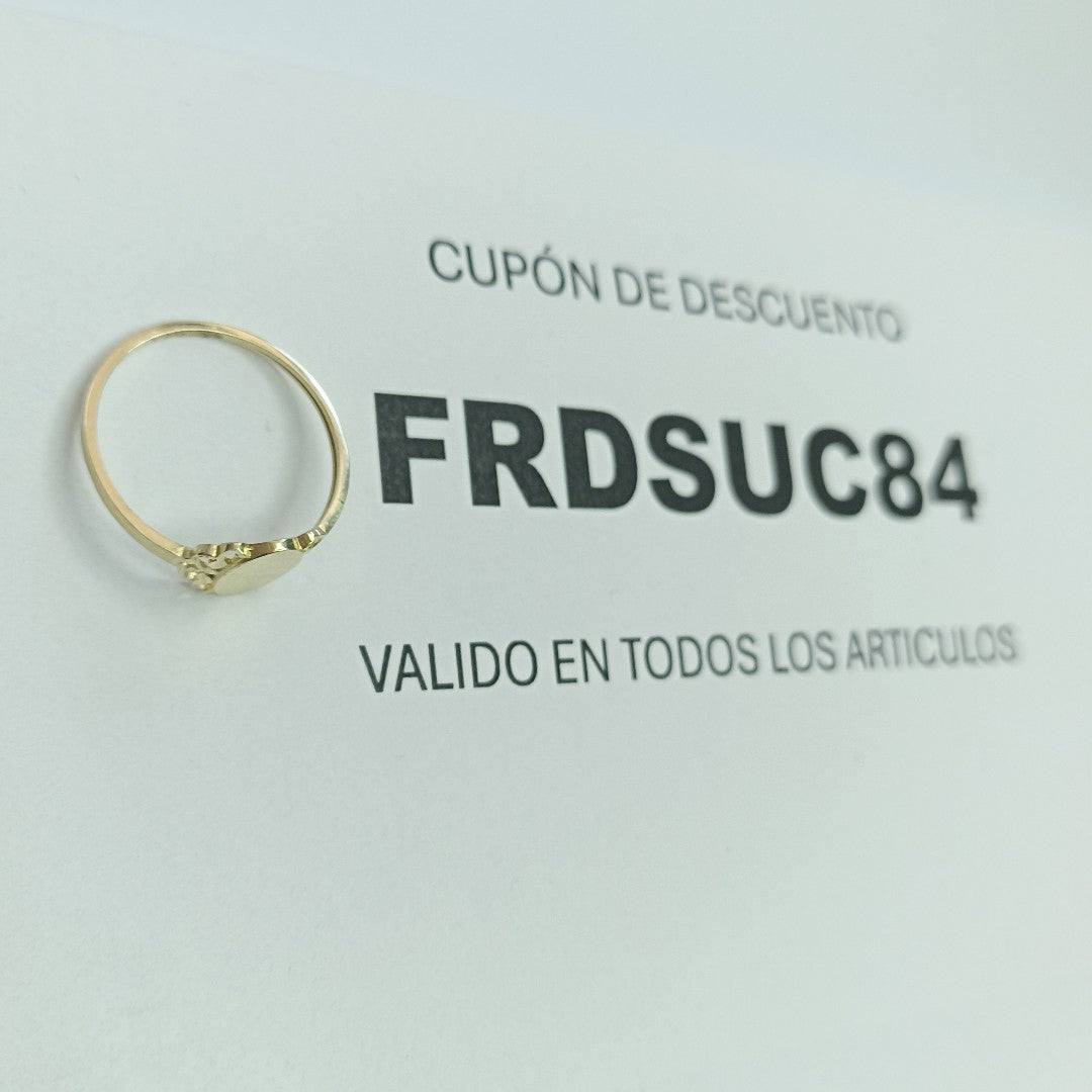 ANILLOS ANILLITO 10K TALLA 8 0.9 GR (NUEVO)