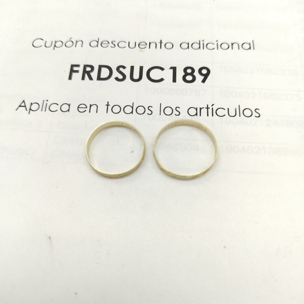 ARGOLLA ORO 10 K 2,00 GRMS (SEMINUEVO)