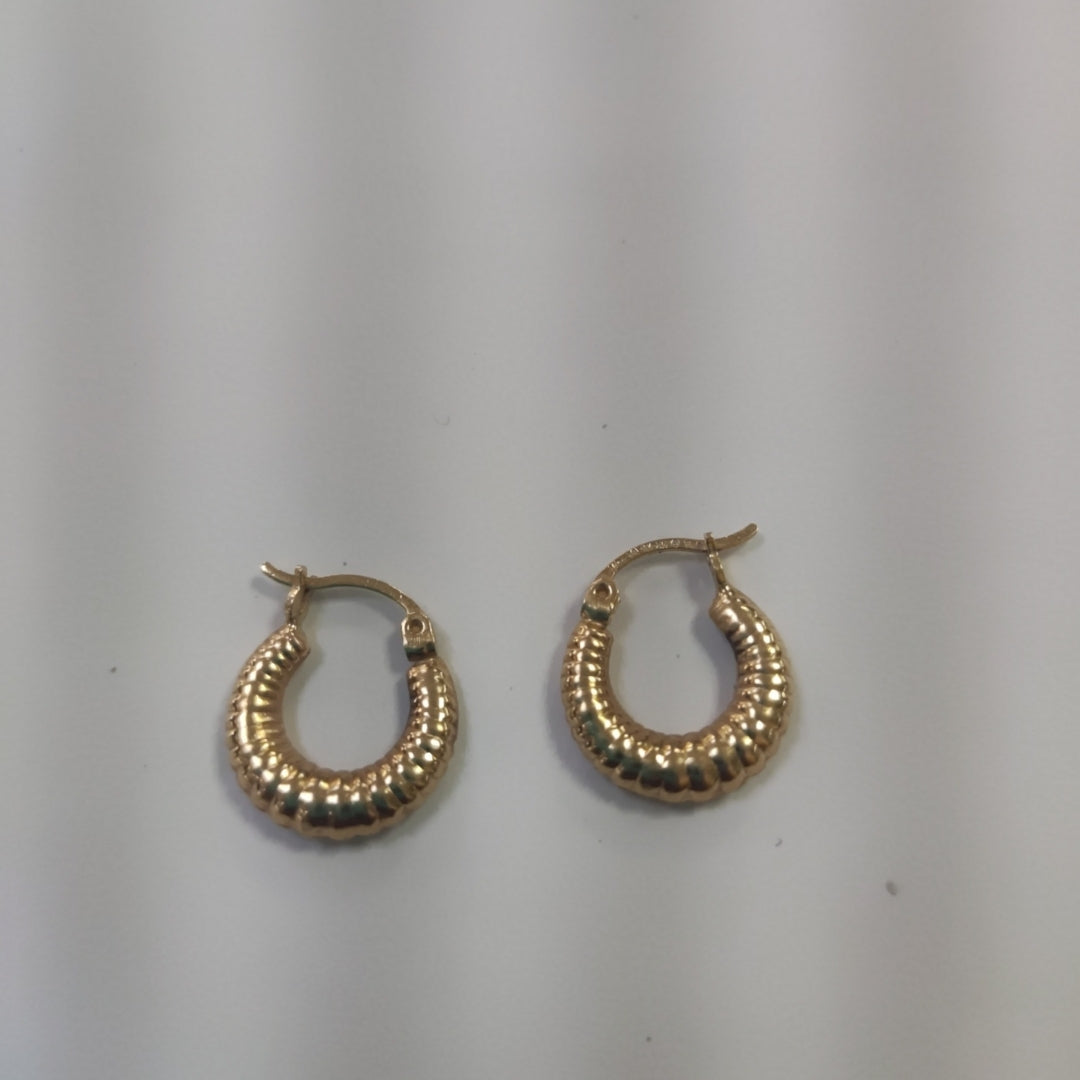 ARRACADAS PAR ORO 14 K 1.8 GRMS (SEMINUEVO)
