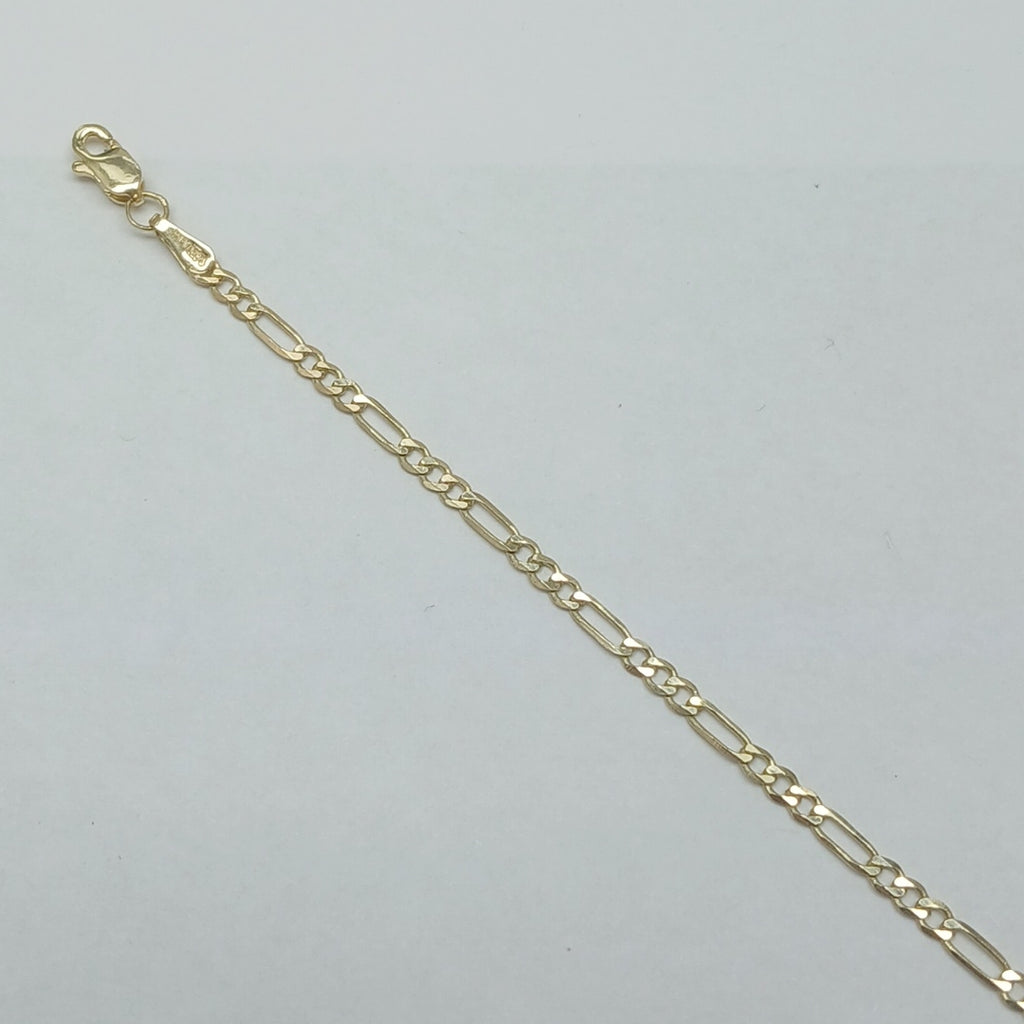 PULSERA TEJIDO 3X1 14K 21 CM 2.3 GR (NUEVO)