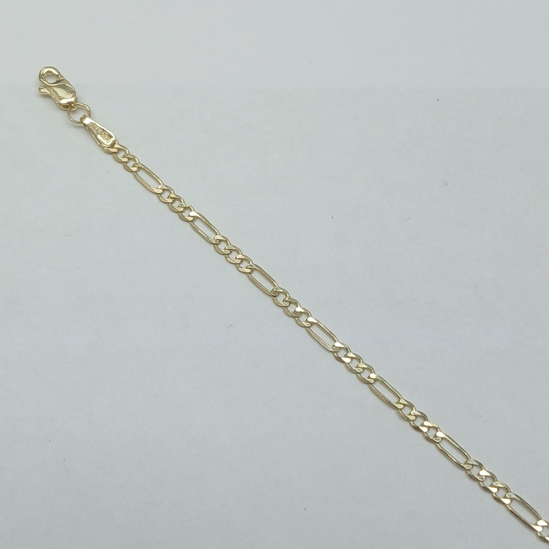 PULSERA TEJIDO 3X1 14K 21 CM 2.3 GR (NUEVO)
