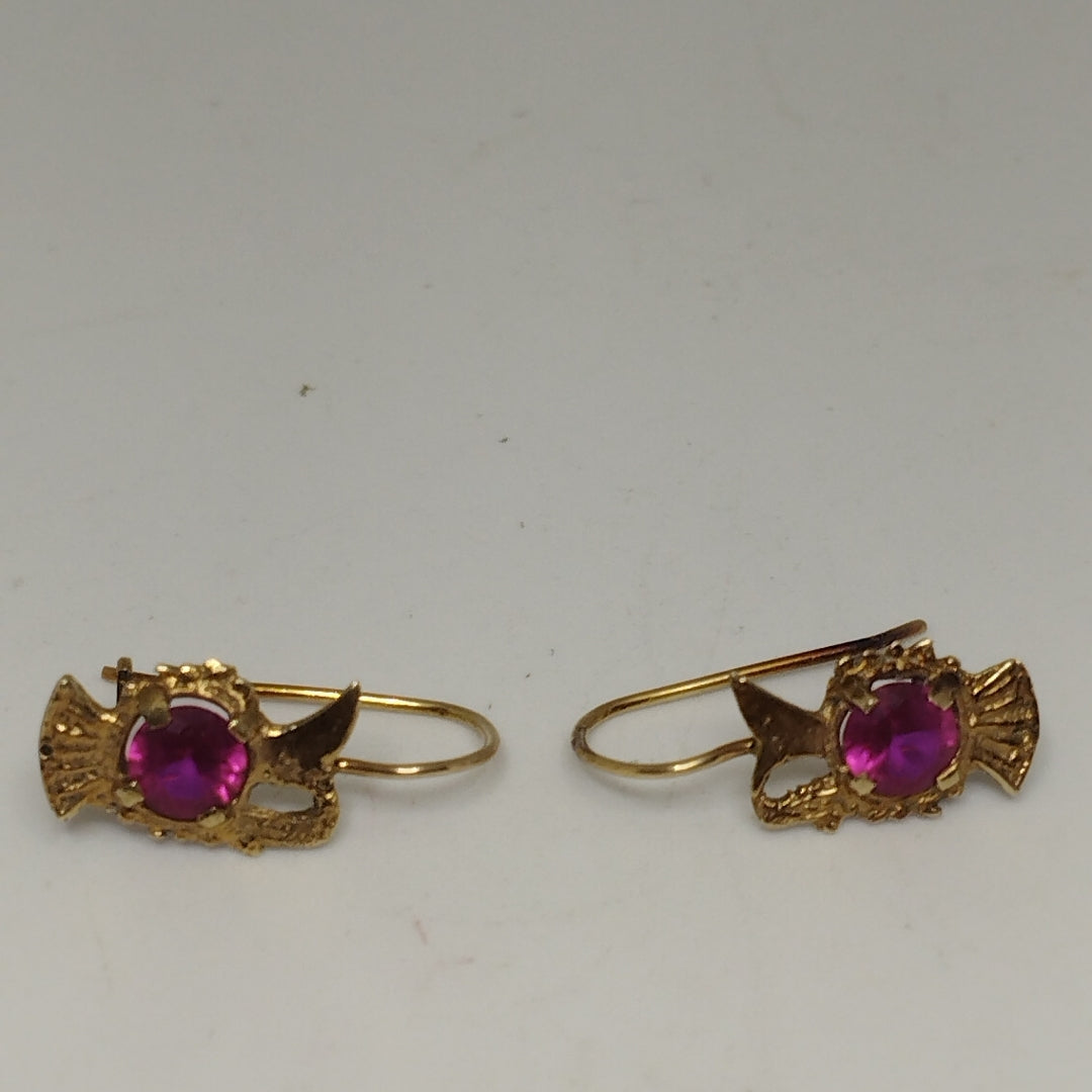 ARETES PAR ORO 8 K 1.3 GRMS (SEMINUEVO)