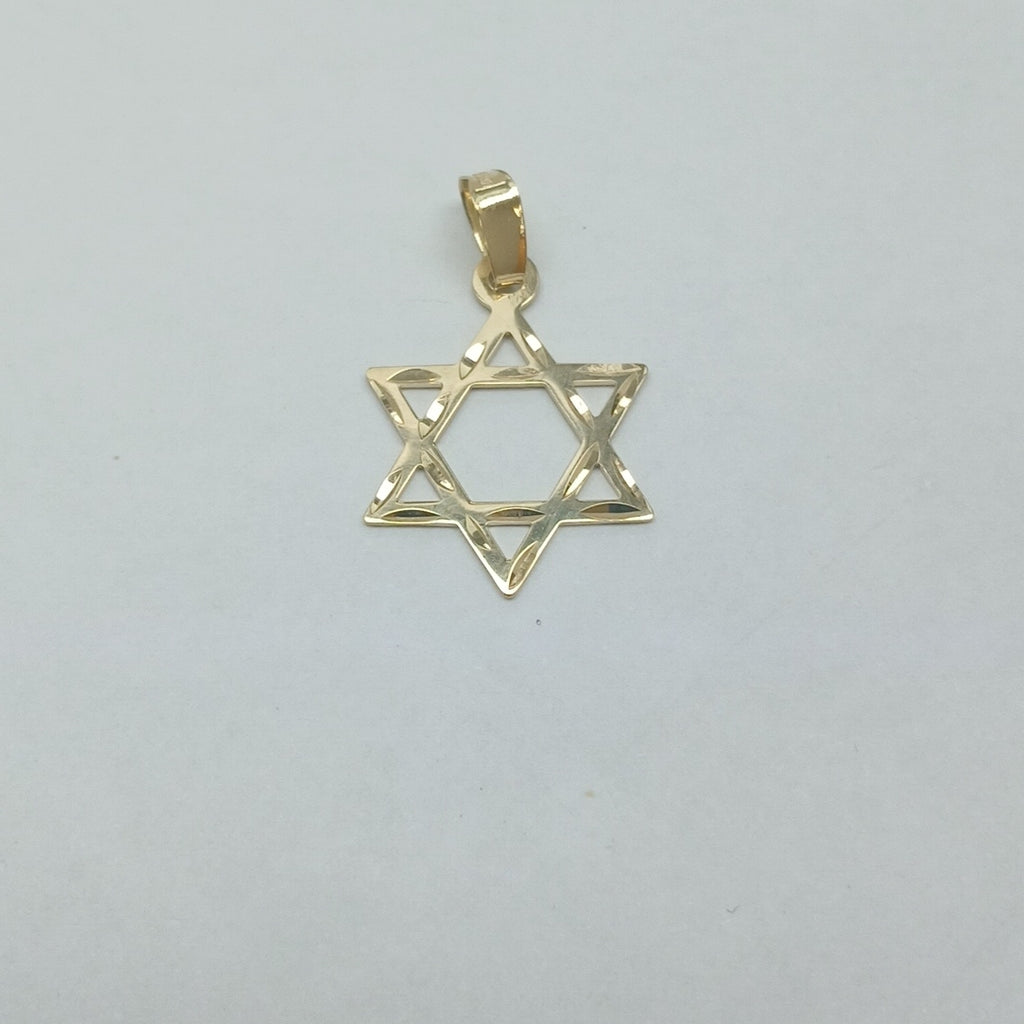 DIJE TEJIDO ESTRELLA DE DAVID 14K 0.5 GR (NUEVO)