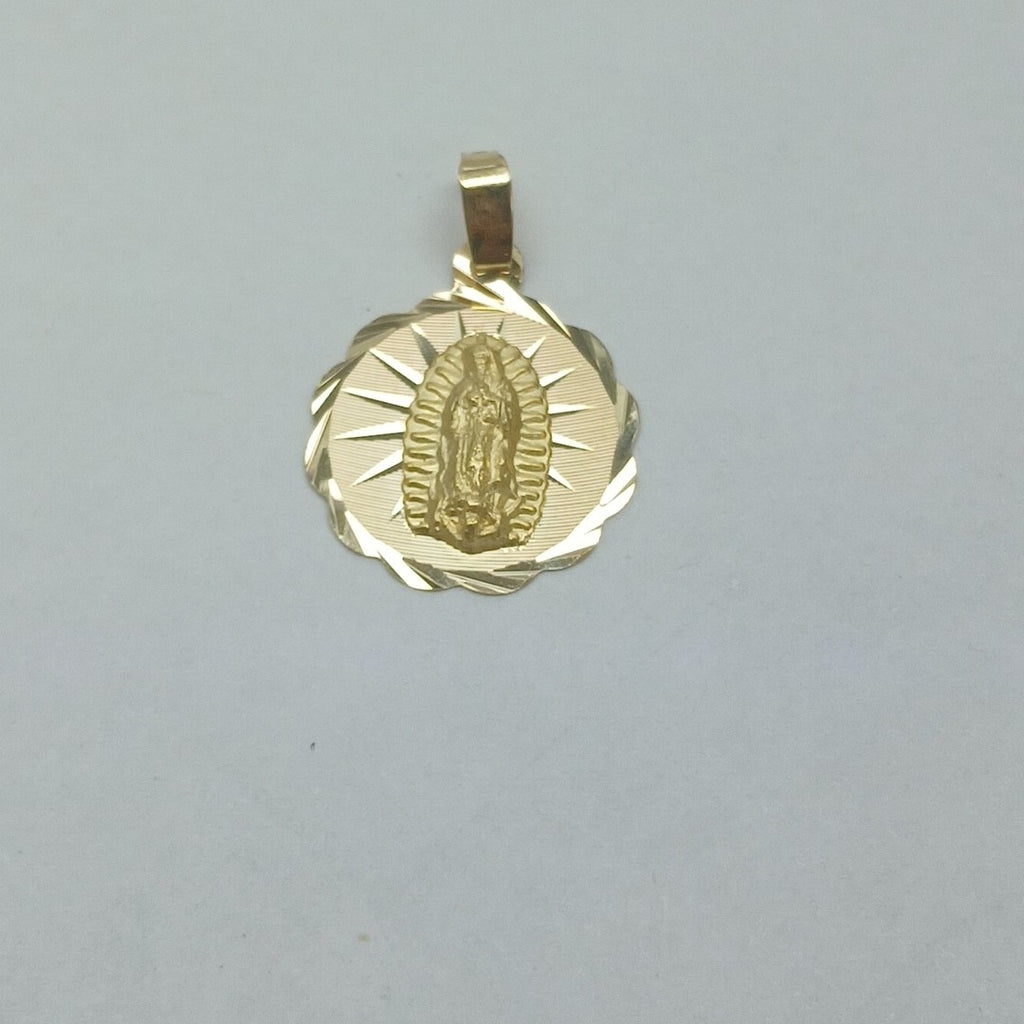 DIJE MEDALLA RELIGIOSA 14K 0.8 GR (NUEVO)
