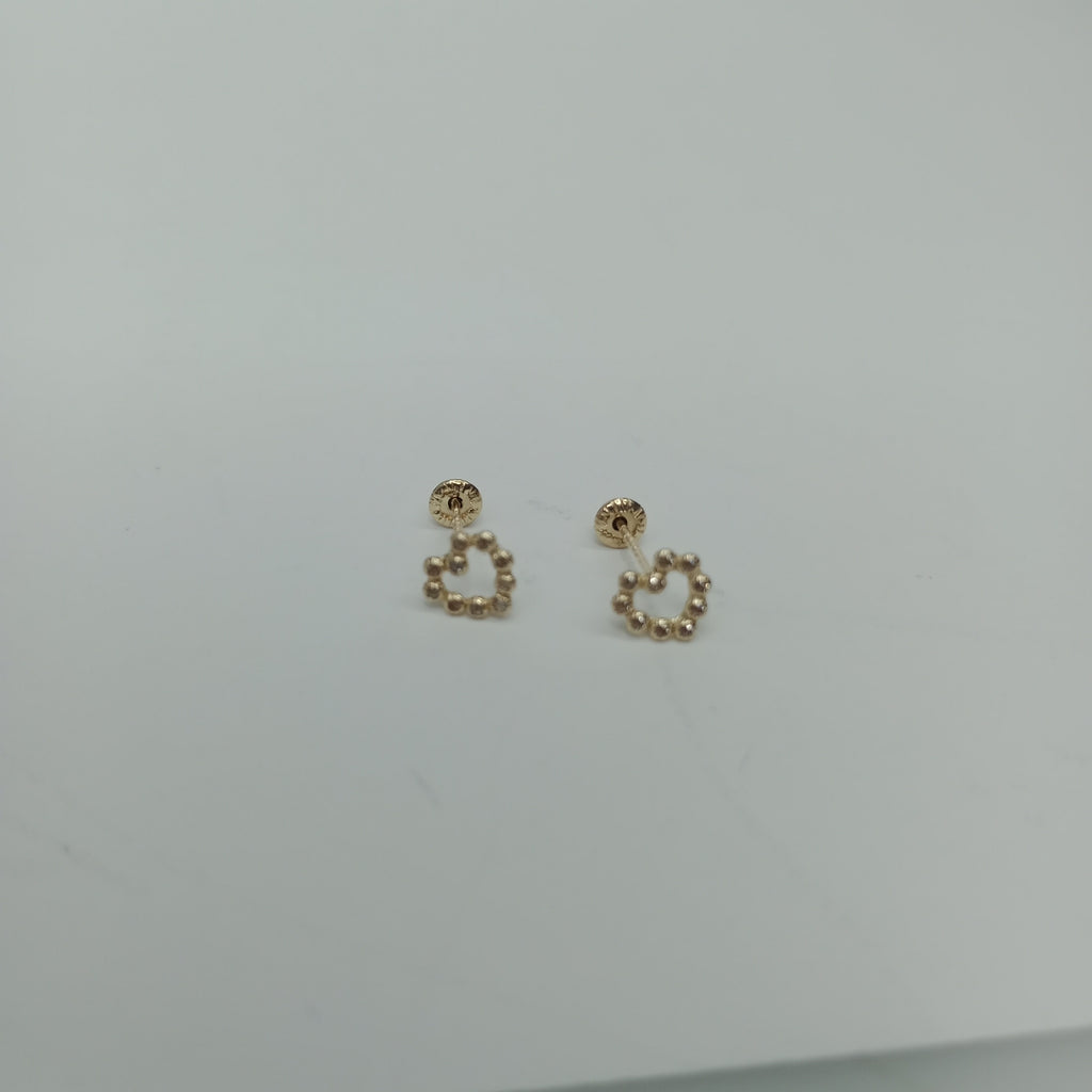 BROQUELES BROQUEL FIG CORAZON 14K 0.23 GR (NUEVO)