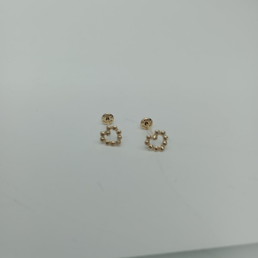 BROQUELES BROQUEL FIG CORAZON 14K 0.23 GR (NUEVO)