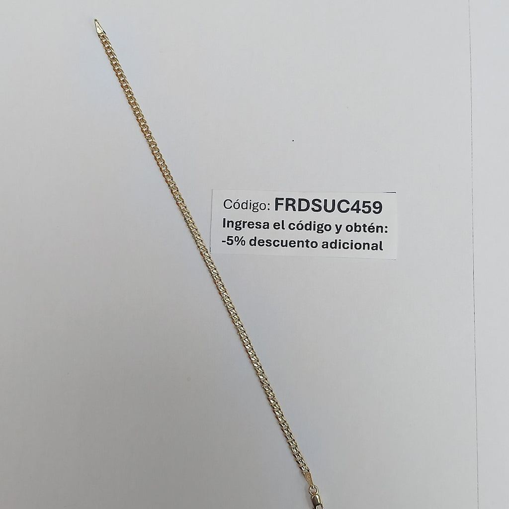 PULSERA BARBADA 14K 21 CM 3.6 GR (NUEVO)