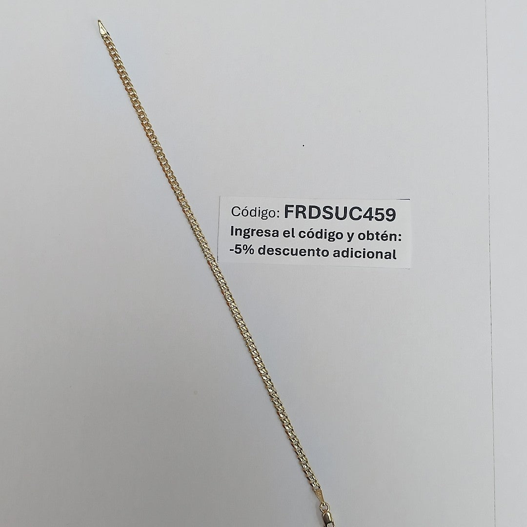 PULSERA BARBADA 14K 21 CM 3.6 GR (NUEVO)