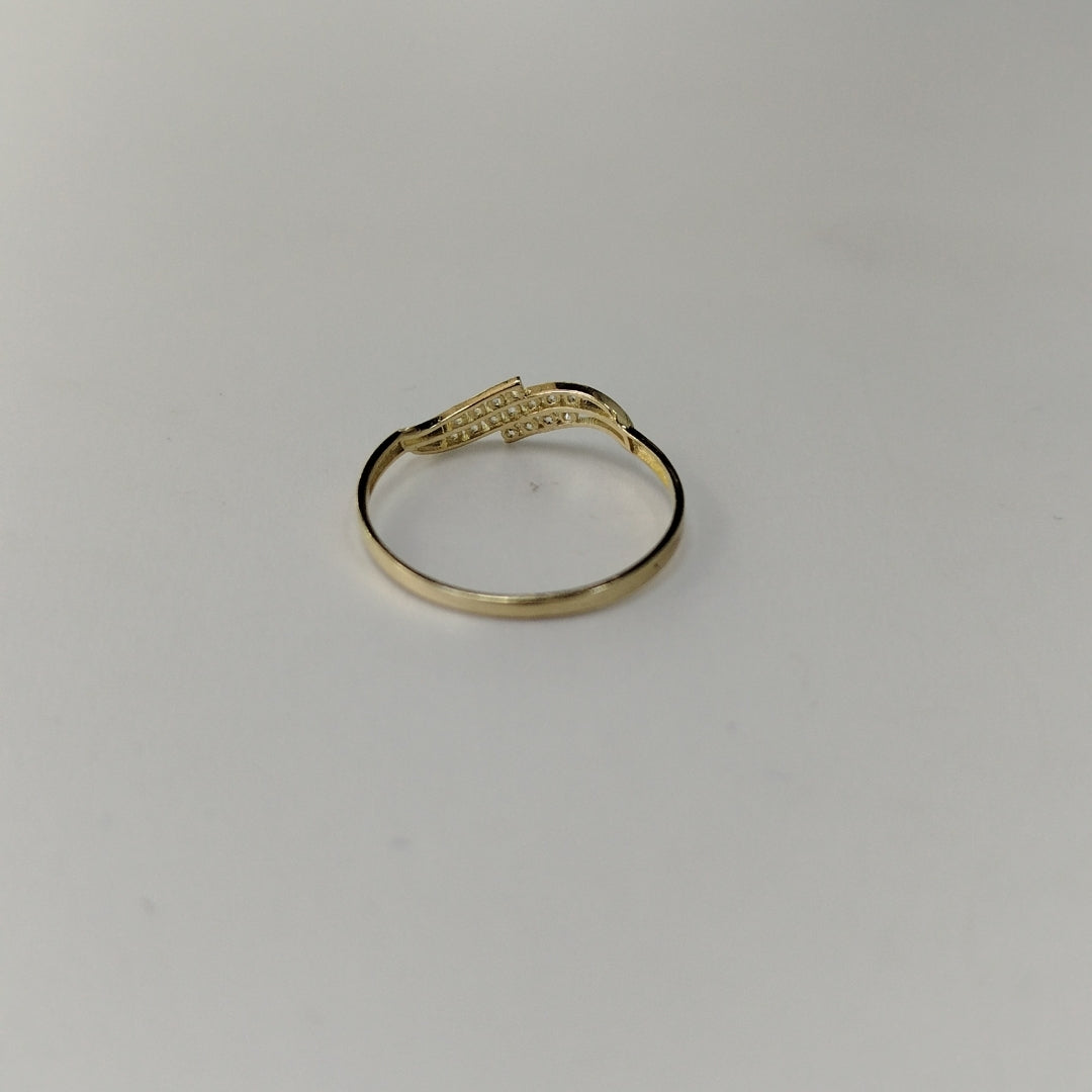 ANILLOS C CIRCONIAS 14K TALLA 9 0.8 GR (NUEVO)