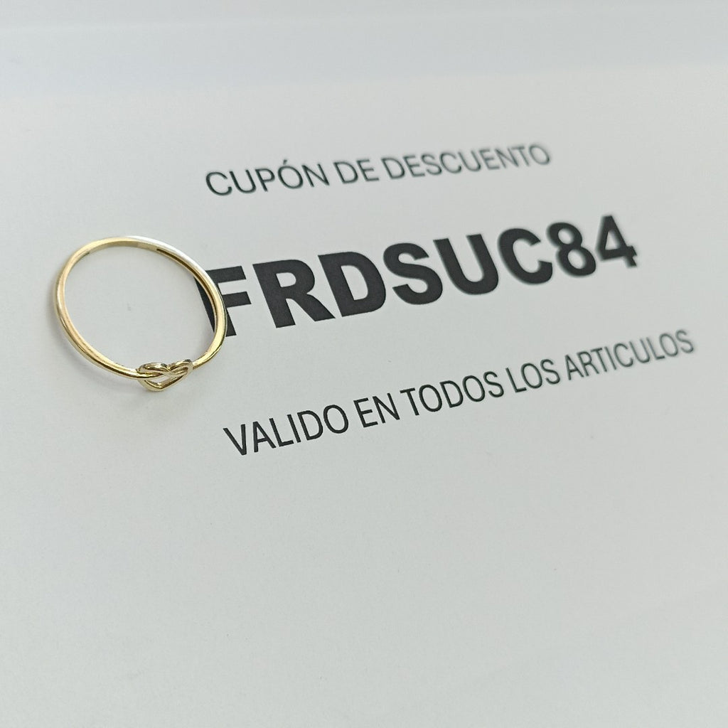 ANILLOS ANILLITO FIG CORAZON 10K TALLA 8 0.9 GR (NUEVO)