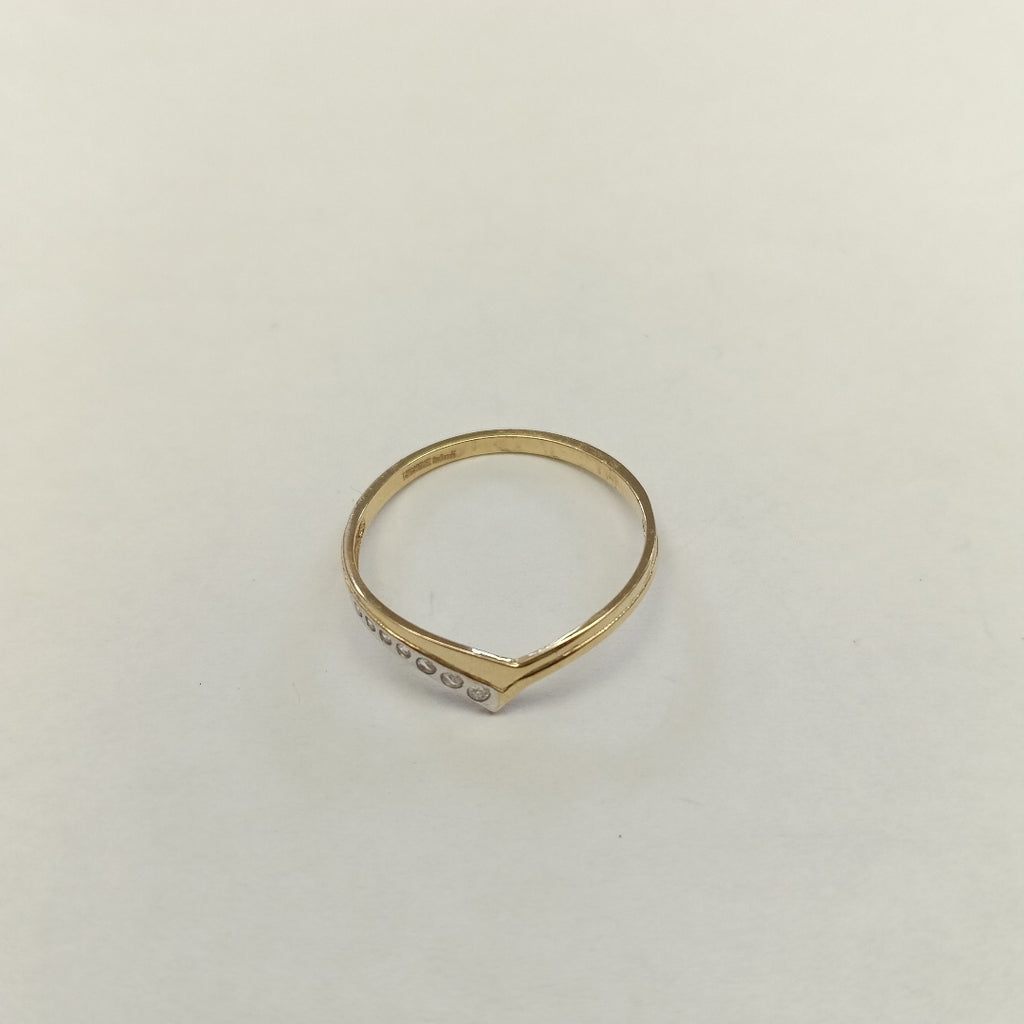 ANILLOS C CIRCONIAS 14K TALLA 8 1.1 GR (NUEVO)