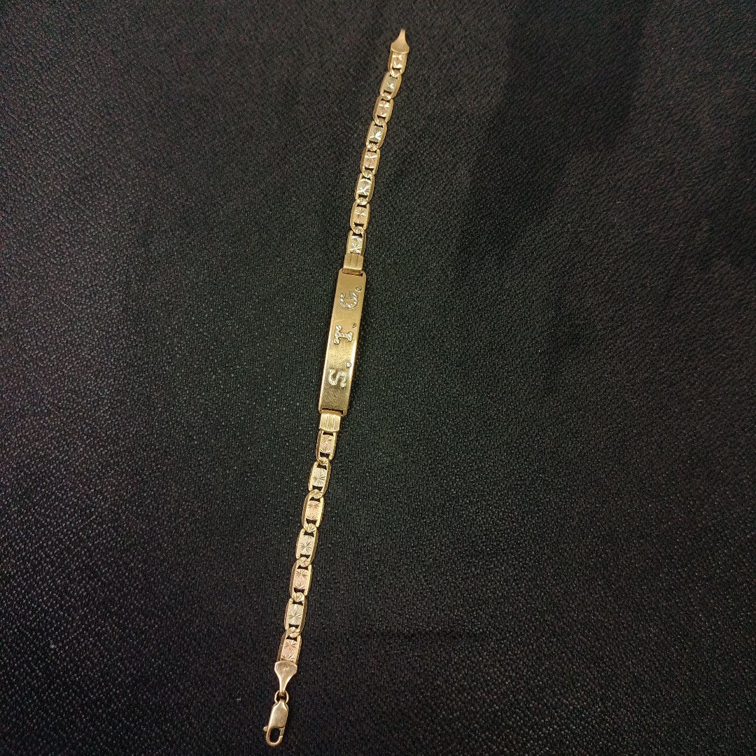 ESCLAVA ORO COMBINADO 14 K 10,20 GRMS (SEMINUEVO)