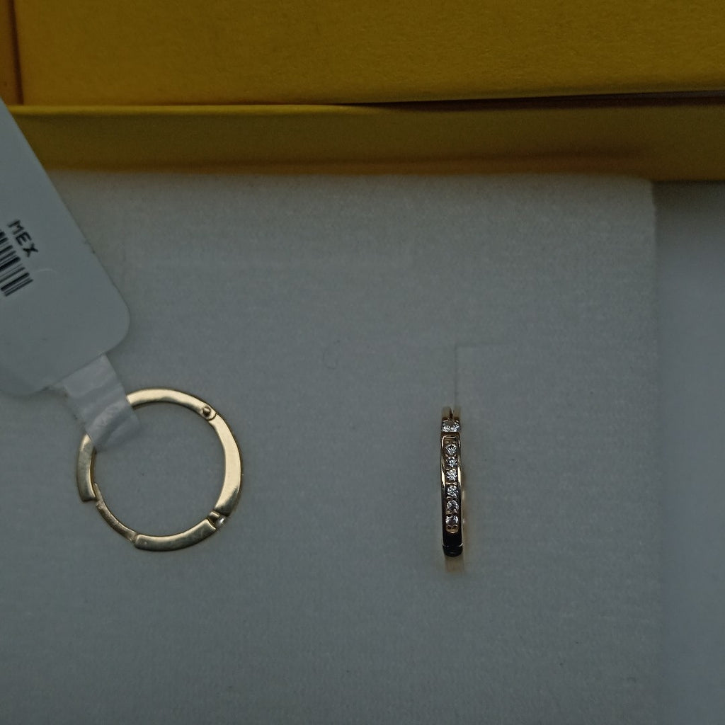 ARETES ARRACADAS LISAS 14K 2.3 GR (NUEVO)