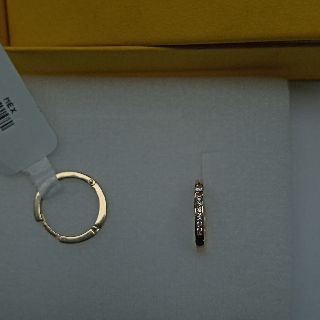 ARETES ARRACADAS LISAS 14K 2.3 GR (NUEVO)