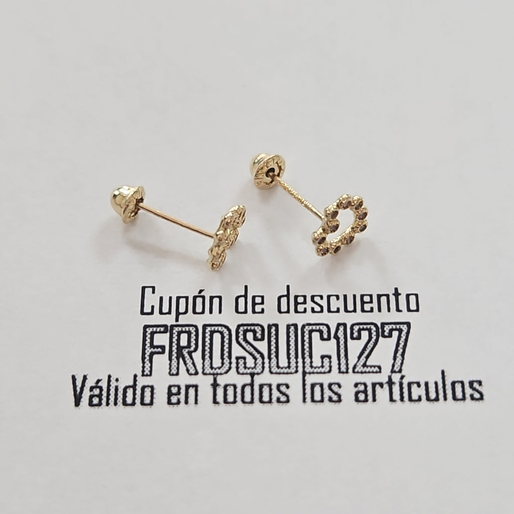 BROQUELES BROQUEL FIG CORAZON 14K 0.23 GR (NUEVO)