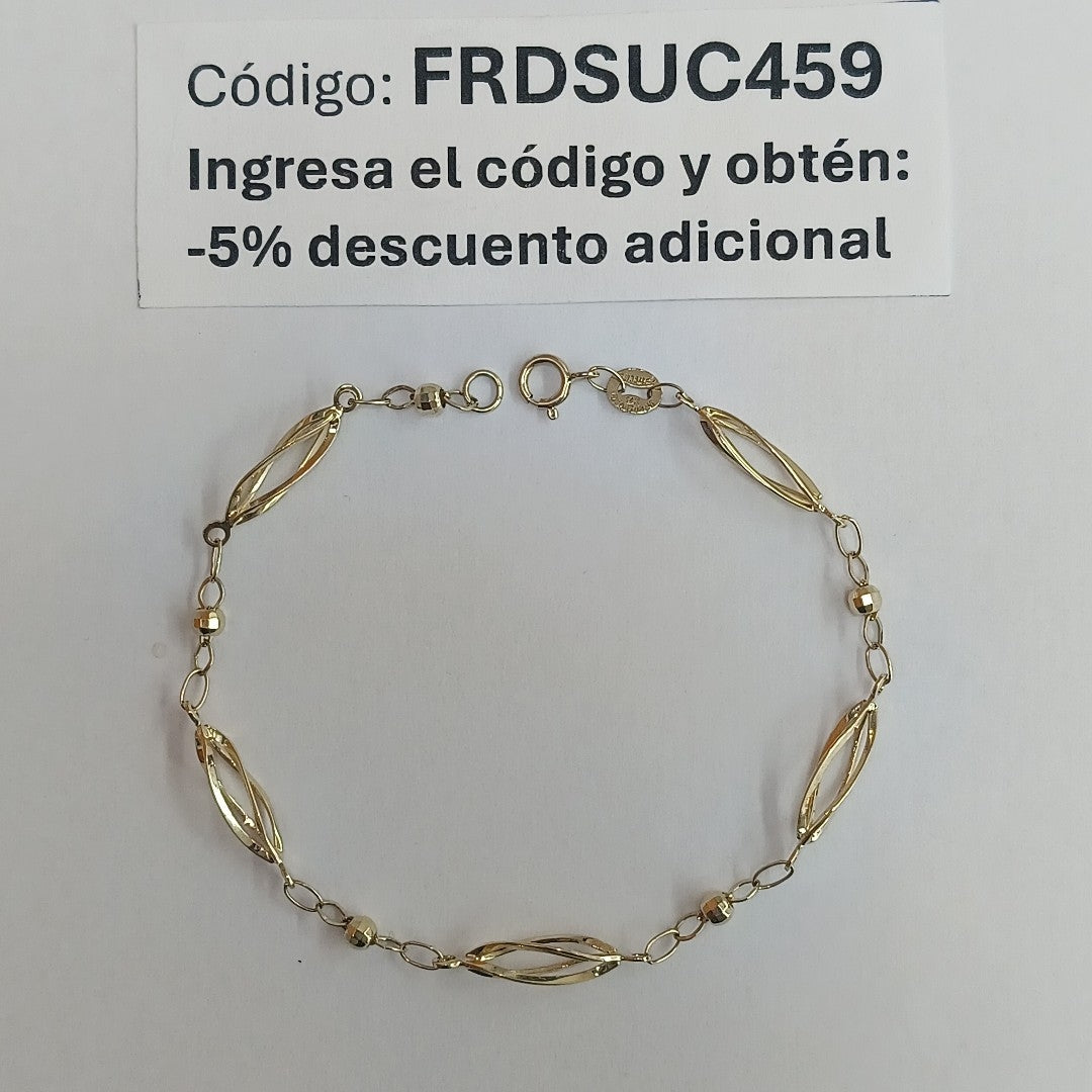 PULSERA ESPECIAL 14K 18 CM 2 GR (NUEVO)