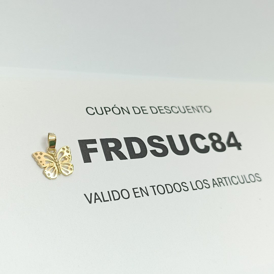 DIJE MARIPOSA 10K 0.8 GR (NUEVO)