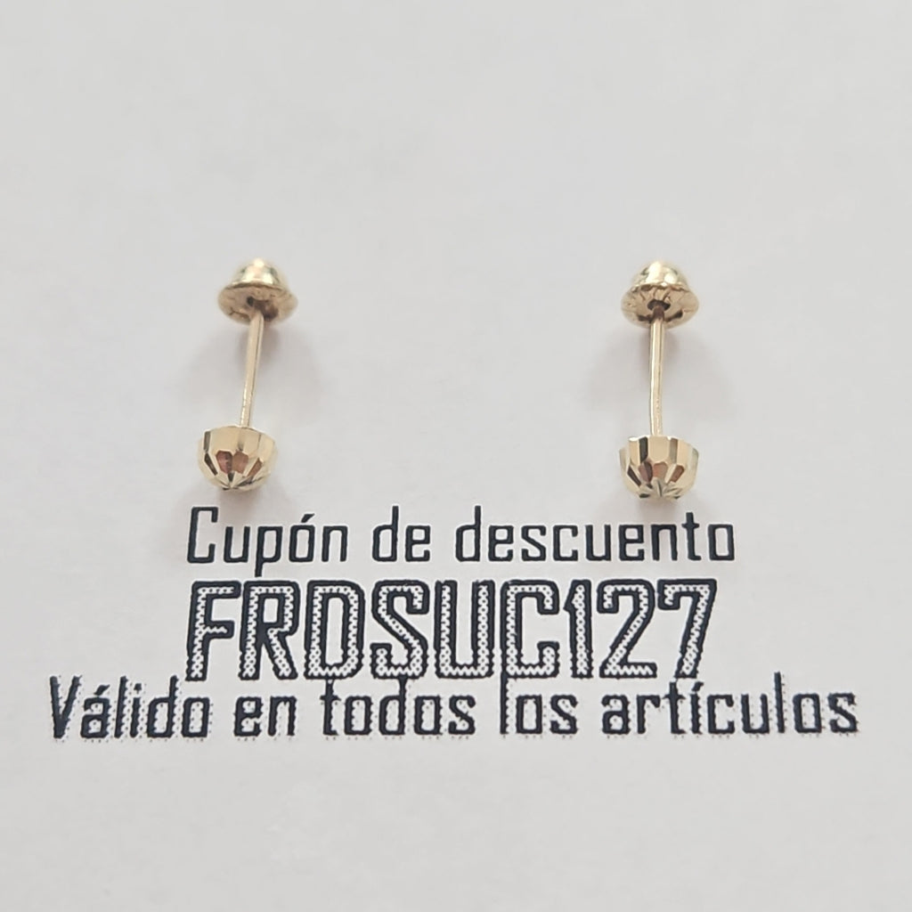 BROQUELES BROQUEL FIG HONGO 14K 0.17 GR (NUEVO)