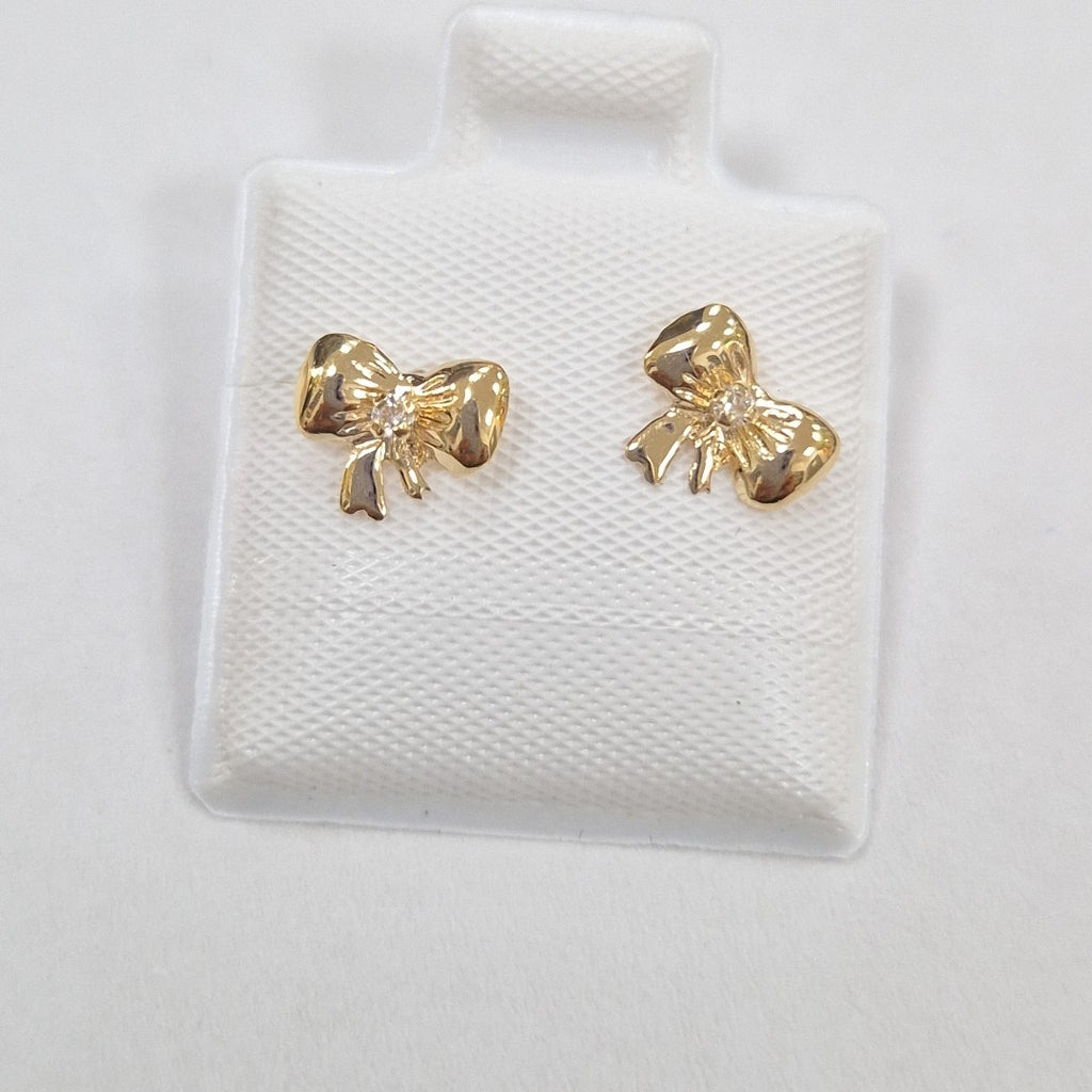 BROQUELES BROQUEL FIG MOÑO C CIRCONIA 14K 0.2441 GR (NUEVO)