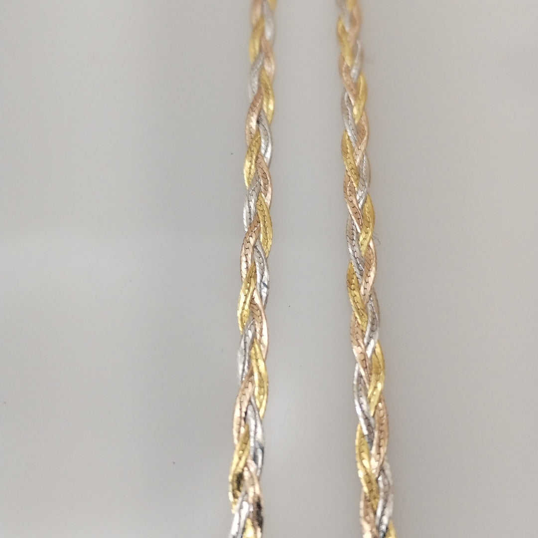 CADENA ORO COMBINADO 14 K 3.1 GRMS (SEMINUEVO)