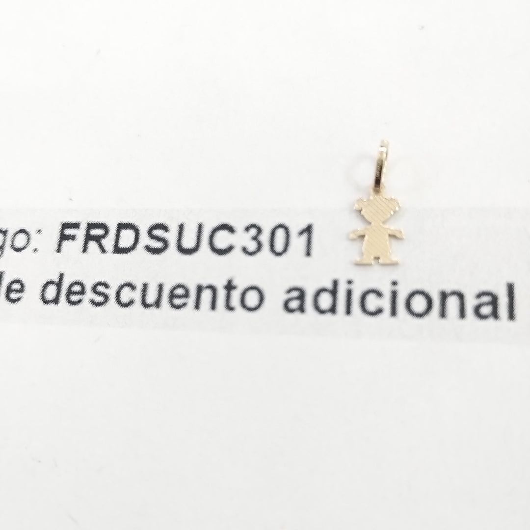 DIJE NIÑA 10K 0.3 GR (NUEVO)
