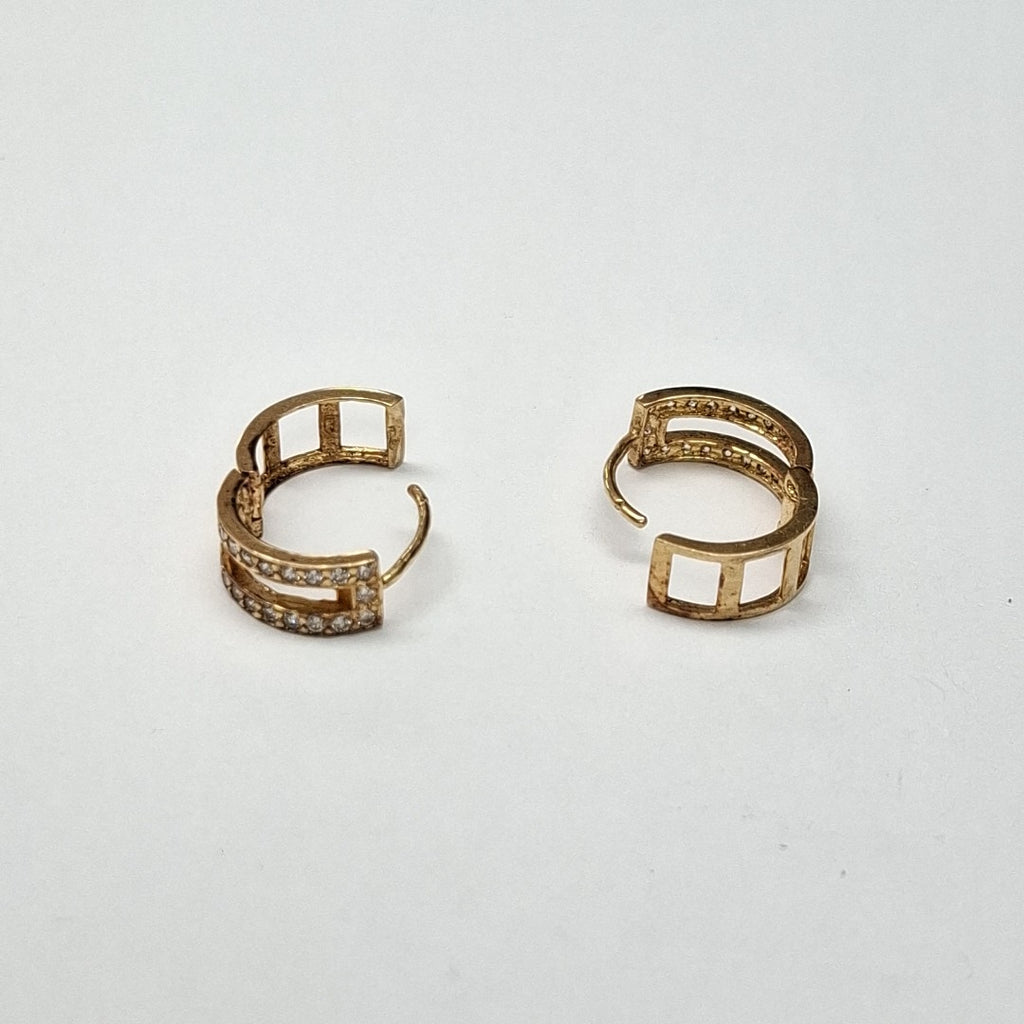 ARRACADAS PAR ORO 14 K 2.5 GRMS (SEMINUEVO)