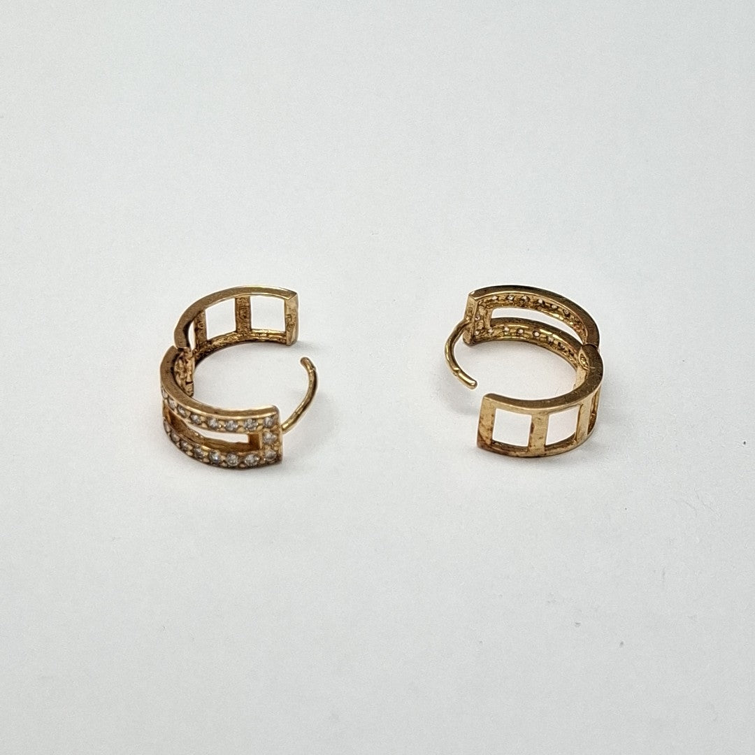 ARRACADAS PAR ORO 14 K 2.5 GRMS (SEMINUEVO)