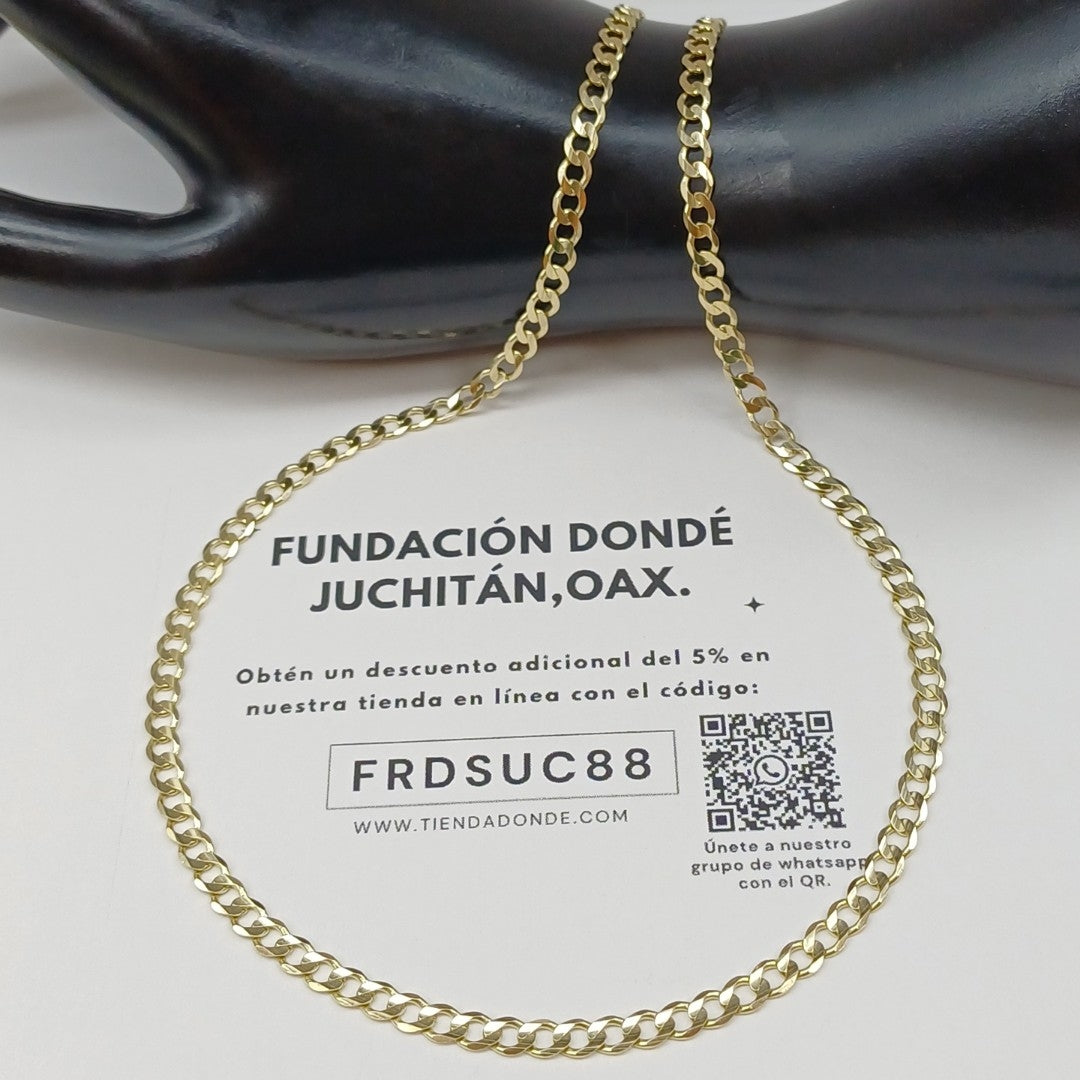 CADENA BARBADA 14K 55 CM 12.4 GR (NUEVO)