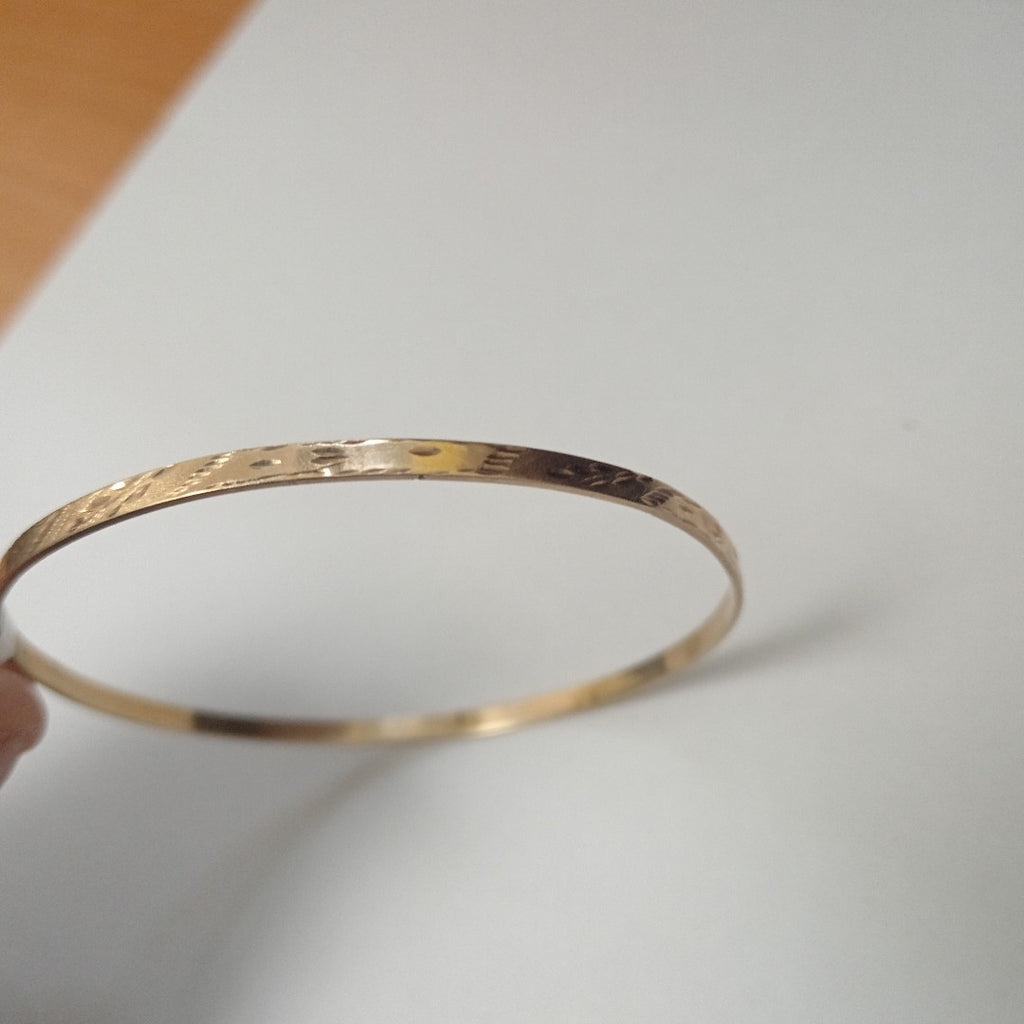 PULSERA RIGIDA ORO 14 K 7.3 GRMS (SEMINUEVO)