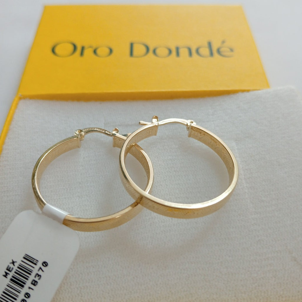 ARETES ARRACADAS TROQUELADA 14K 2.7 GR (NUEVO)