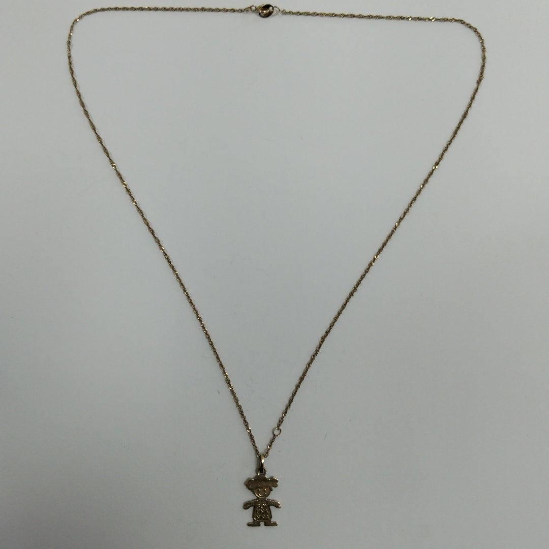 CADENA, DIJE ORO 10 K 1.7 GRMS (SEMINUEVO)