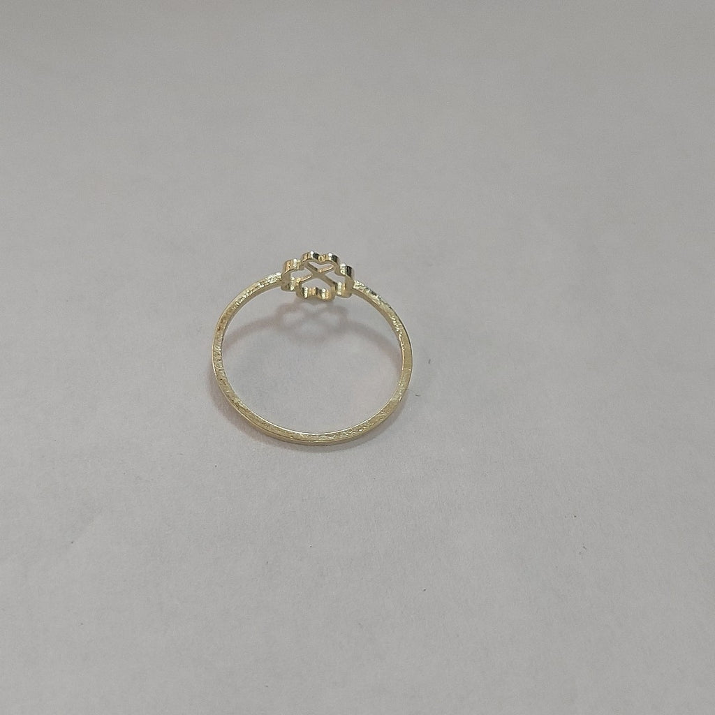 ANILLOS ANILLITO FIG TREBOL 10K TALLA 7 0.7 GR (NUEVO)