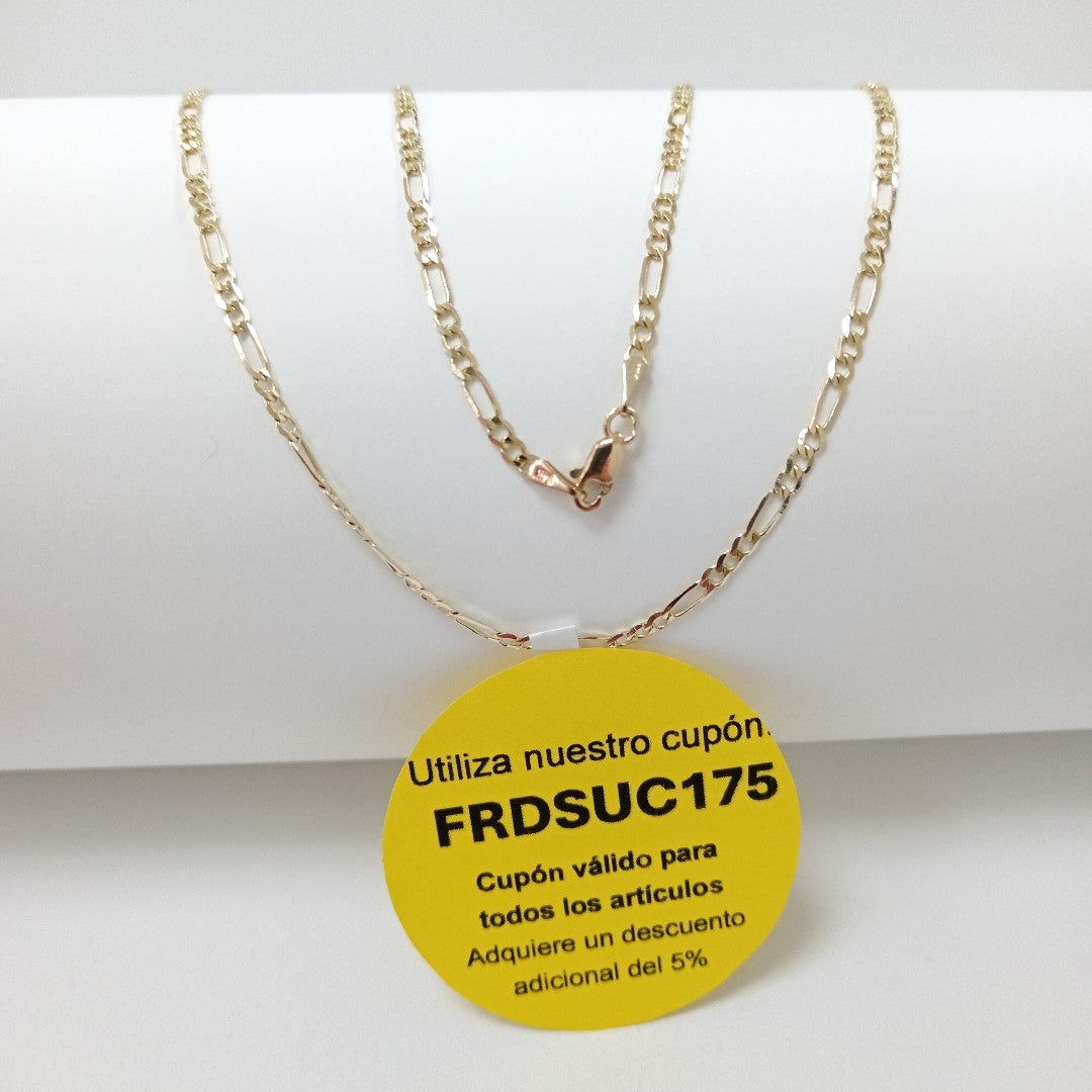 CADENA 3X1 14K 55 CM 4.8 GR (NUEVO)