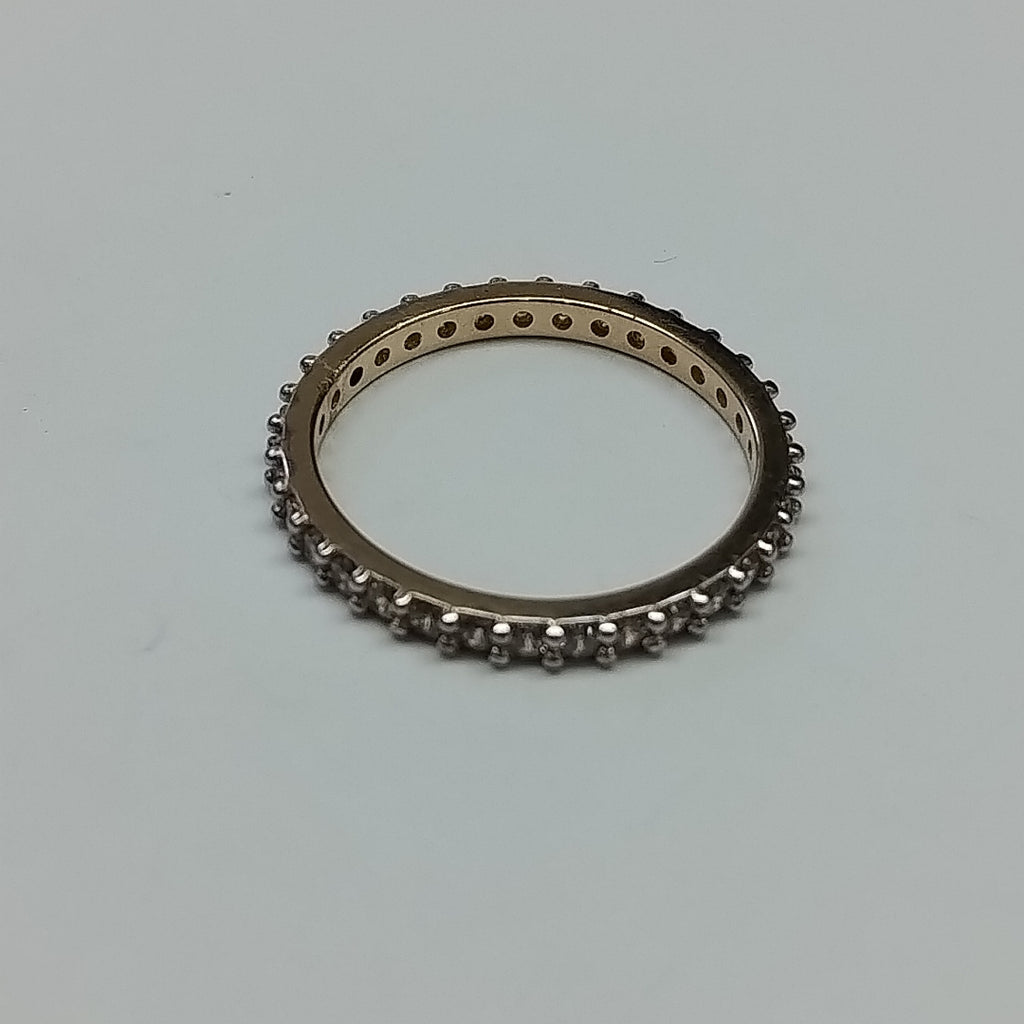 ANILLO ANILLITO CHURUMBELA C CIRCONIAS 14K 6.5 TALLA 1.9 GR (NUEVO)