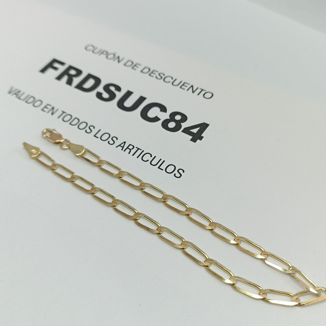 PULSERA ESLABON 14K 21 CM 4.2 GR (NUEVO)