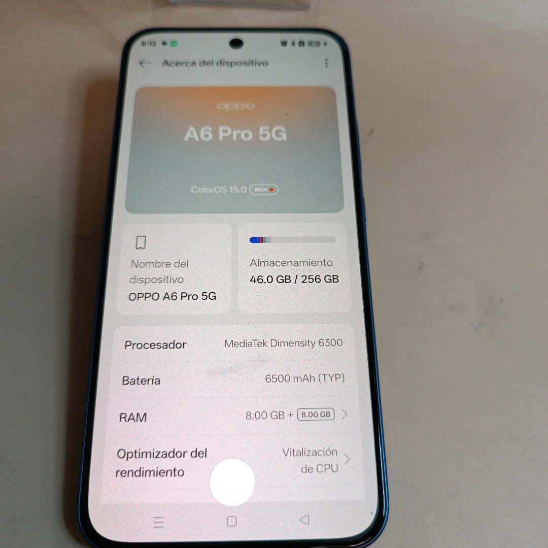 CELULAR OPPO A6 PRO CPH2781 (2025) 256 GB 8 GB RAM (SEMINUEVO)