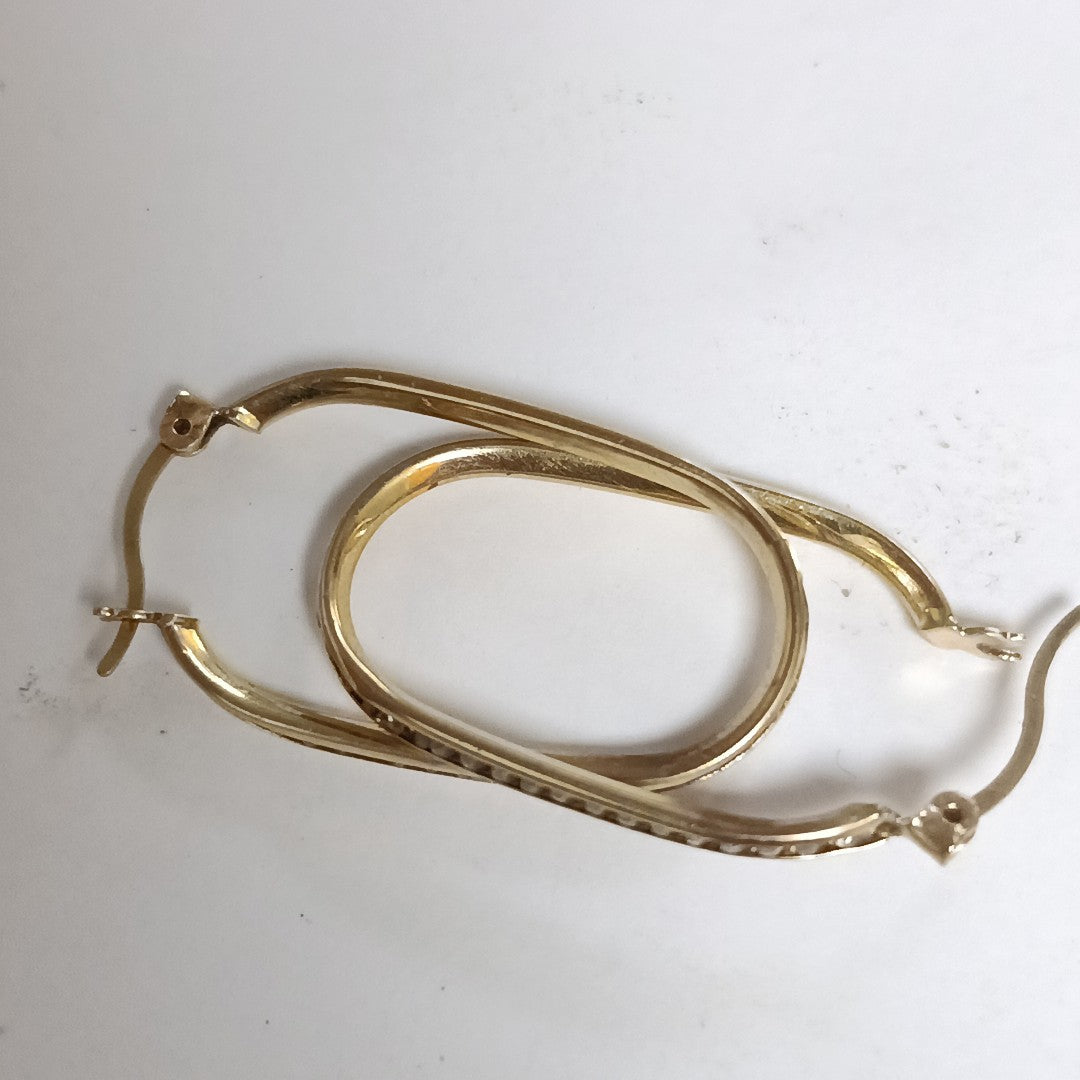 ARRACADAS PAR ORO 10 K 2.6 GRMS (SEMINUEVO)
