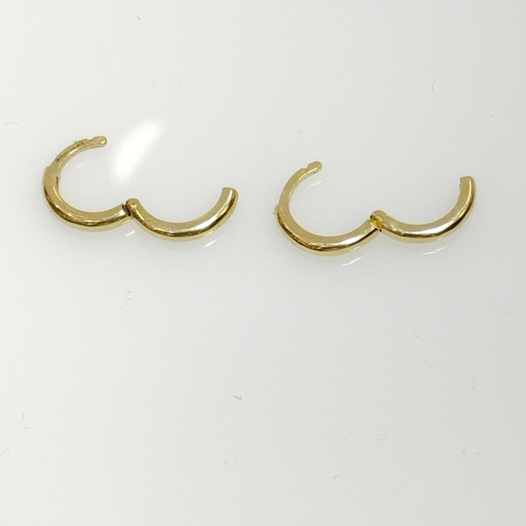 ARETES ARRACADAS LISAS 10K 1.2 GR (NUEVO)