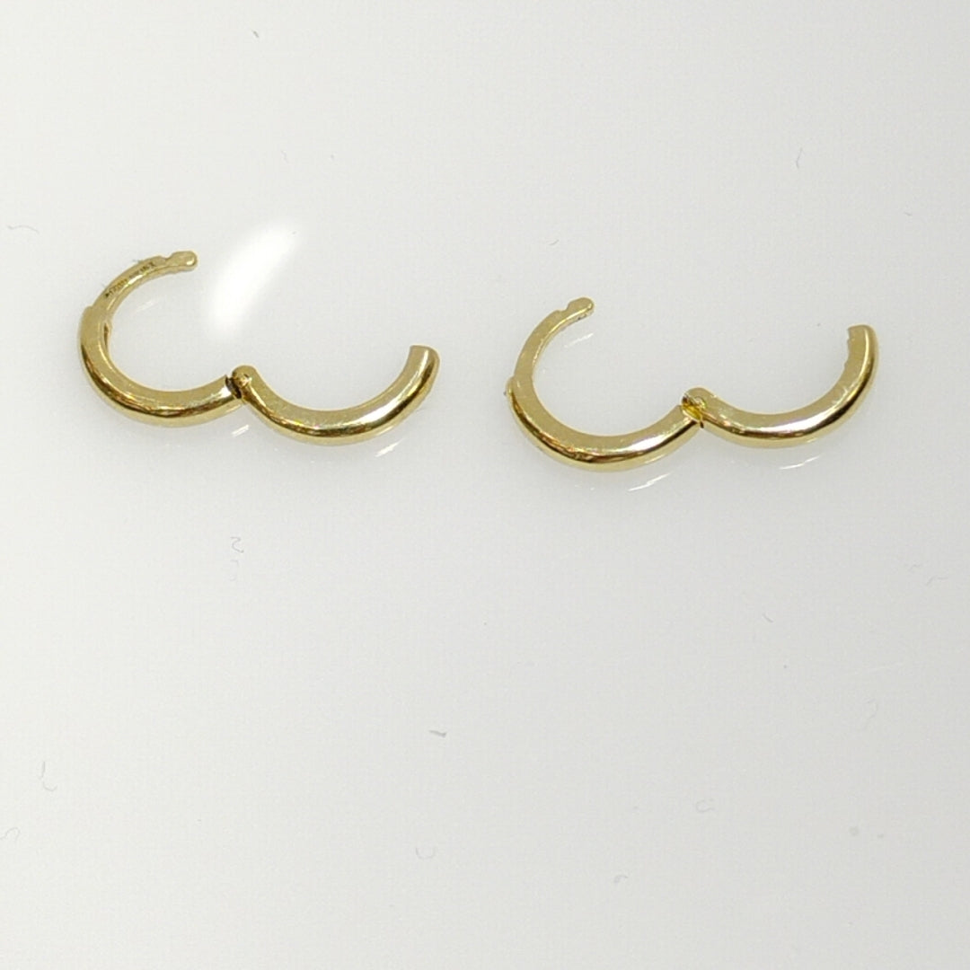 ARETES ARRACADAS LISAS 10K 1.2 GR (NUEVO)