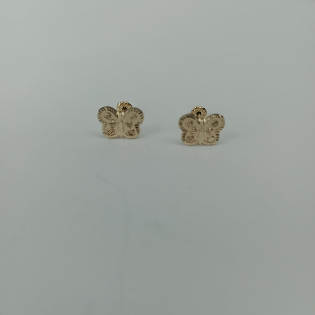 BROQUELES BROQUEL FIG MARIPOSA 14K 0.2668 GR (NUEVO)