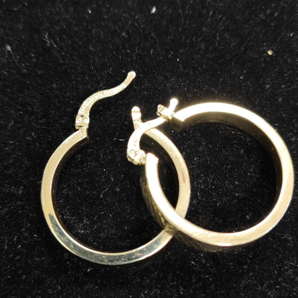 ARETES TEJIDO ARRACADAS FACETADAS 14K 2.9 GR (NUEVO)