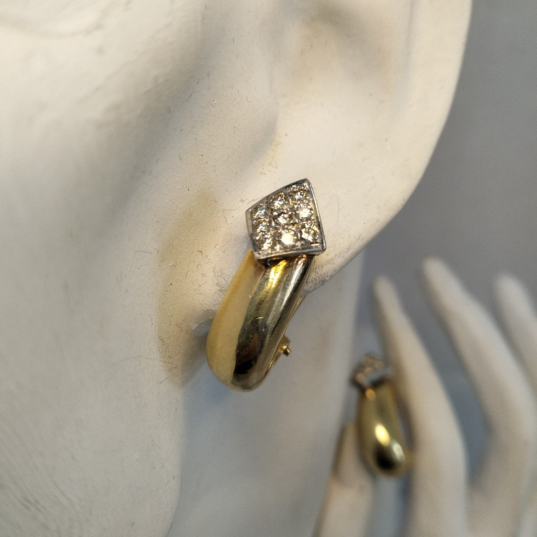 ARETES PAR ORO 14 K 10.2 GRMS (SEMINUEVO)