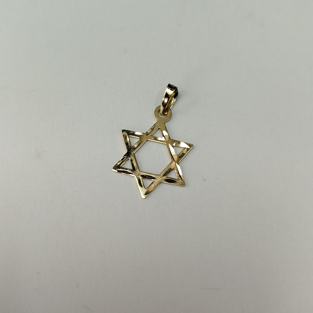 DIJE TEJIDO ESTRELLA DE DAVID 14K 0.6 GR (NUEVO)