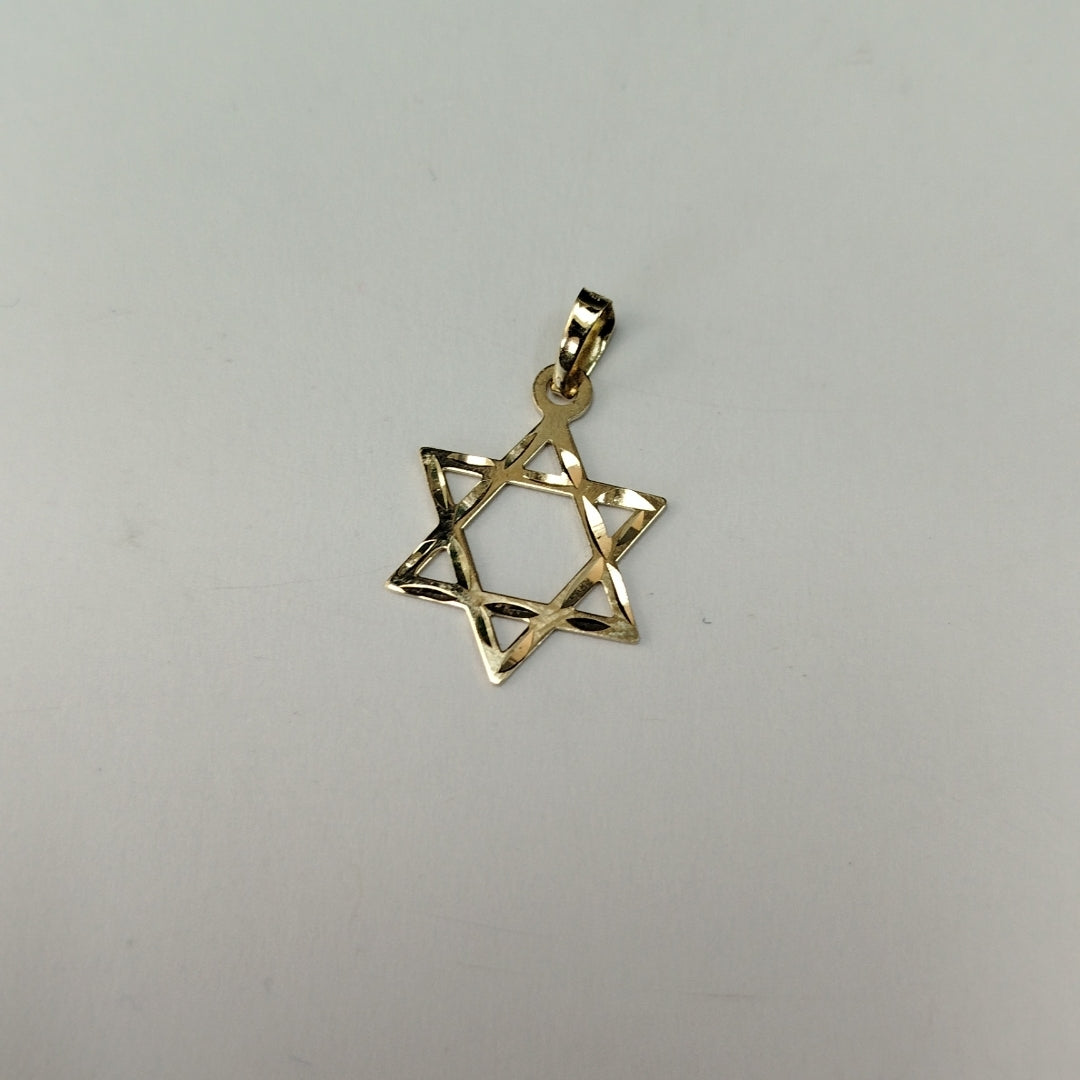 DIJE TEJIDO ESTRELLA DE DAVID 14K 0.6 GR (NUEVO)