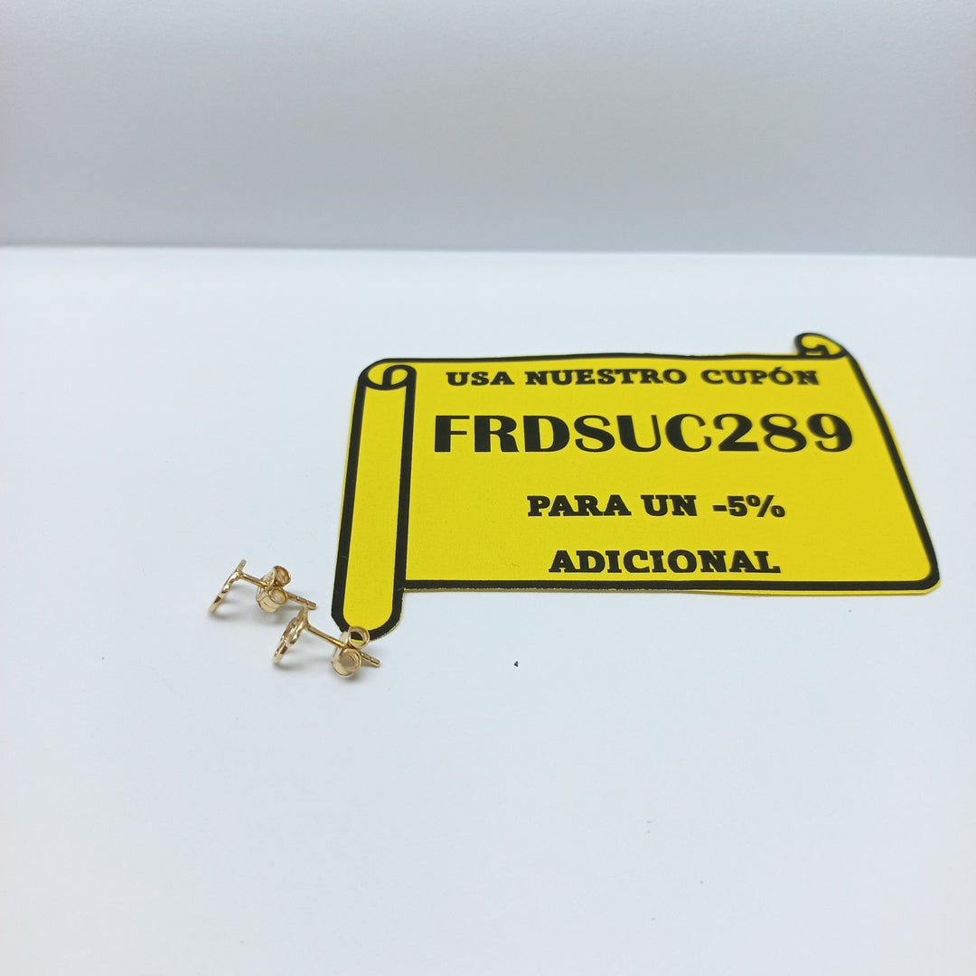 BROQUELES ORO 14K 0.8 (NUEVO)