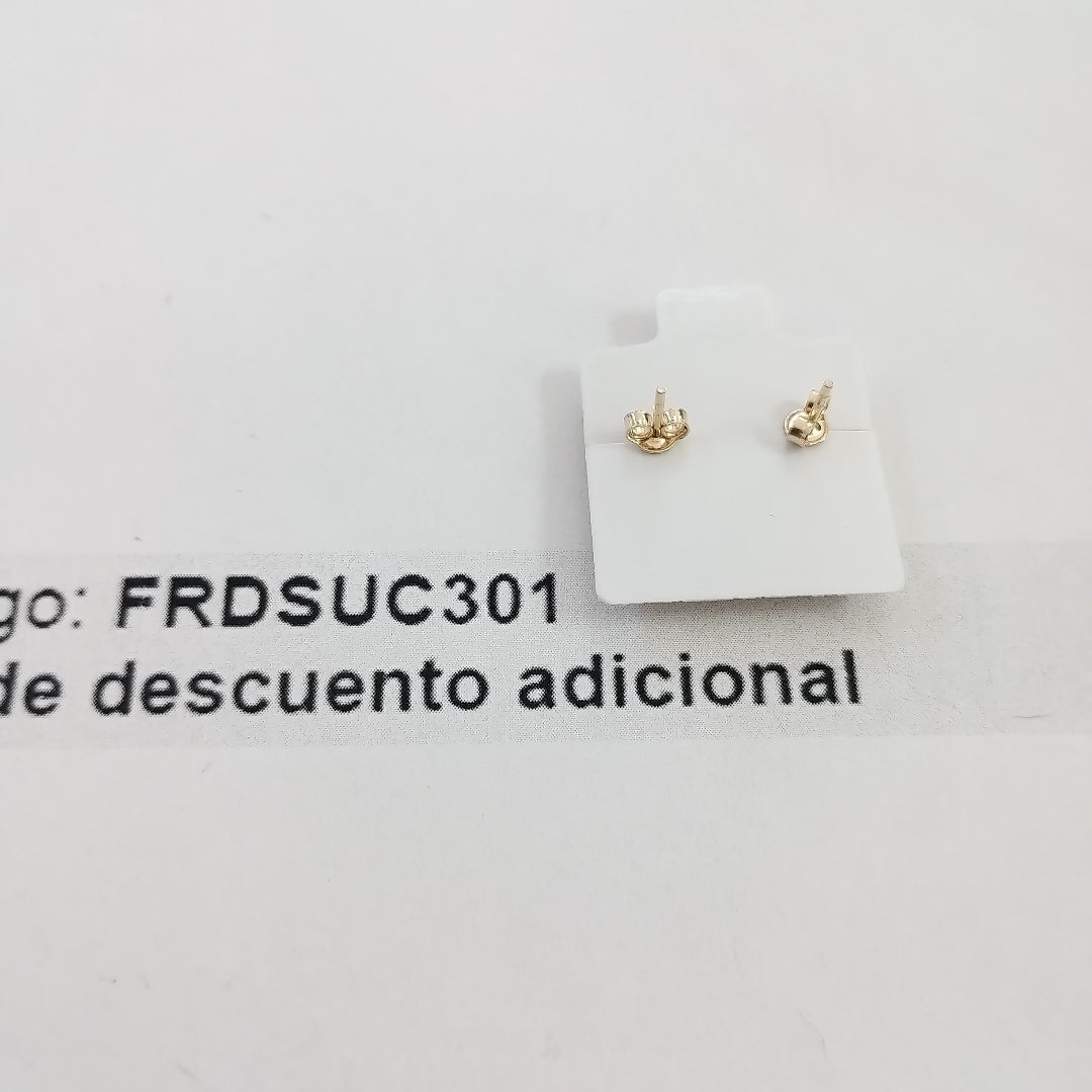 BROQUELES ORO 14K 1 (NUEVO)