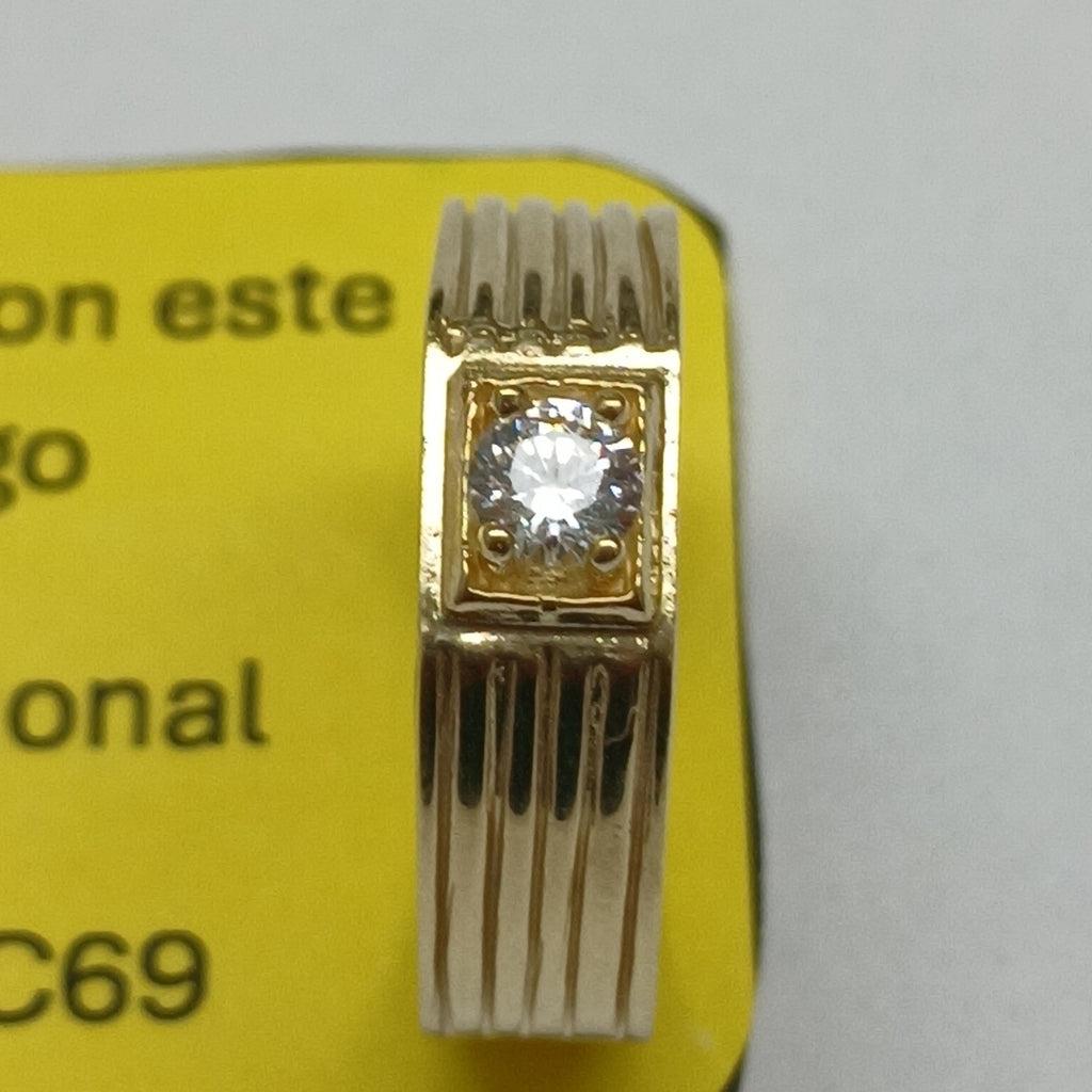 ANILLOS CON CIRCONIA 14K TALLA 9 4.3 GR (NUEVO)