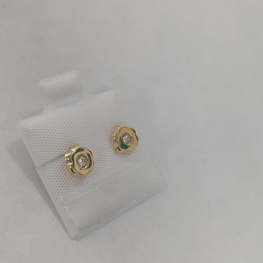 BROQUELES BROQUEL FIG FLOR C CIRCONIA 14K 0.2581 GR (NUEVO)