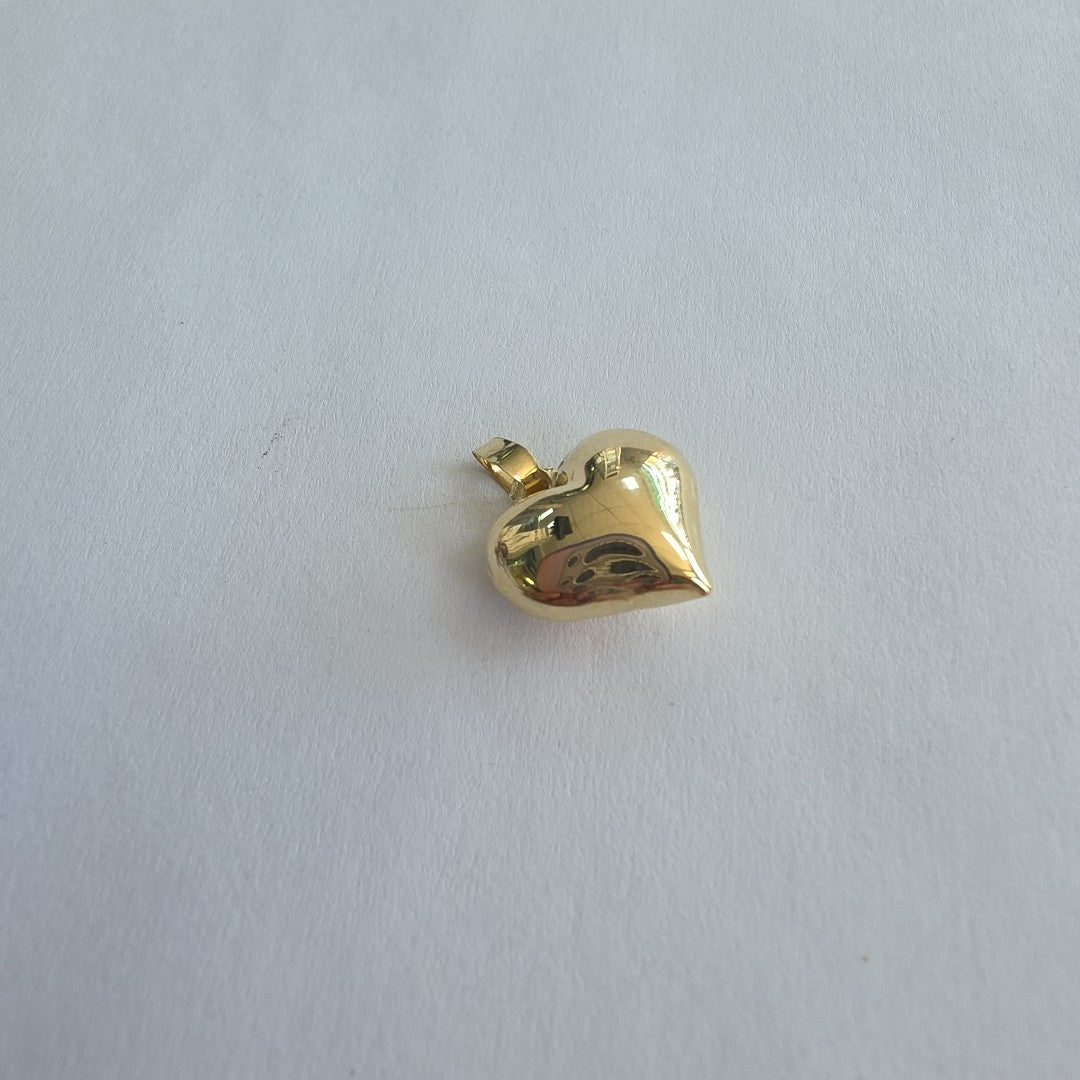 DIJE TEJIDO CORAZON LISO 14K 1.2 GR (NUEVO)